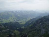 Vue sur le massif de l'Alpstein, Pays d'Appenzell