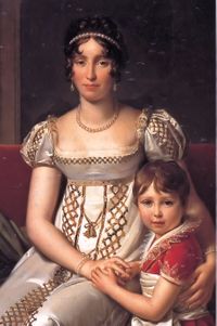 Hortense de Beauharnais mit ihrem Sohn Napoleon Charles Bonaparte, dem späteren Napoleon III.